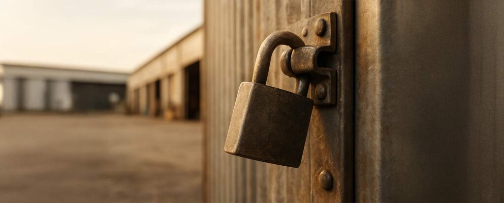 Karamürsel Oluklu Çilingir, Sanayi bölgesindeki depo ve iş yerleri için kullanılan ağır hizmet tipi, endüstriyel kapı kilit mekanizması. Yüksek güvenlik ve dayanıklılık.